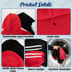 Rypet dog hoodie hat-detail shows playful included hat for cute seasonal looks