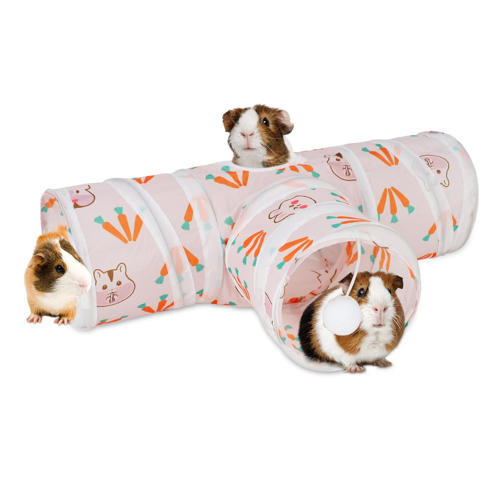 Rypet guinea pig tunnel with 3 way collapsible design for versatile play.