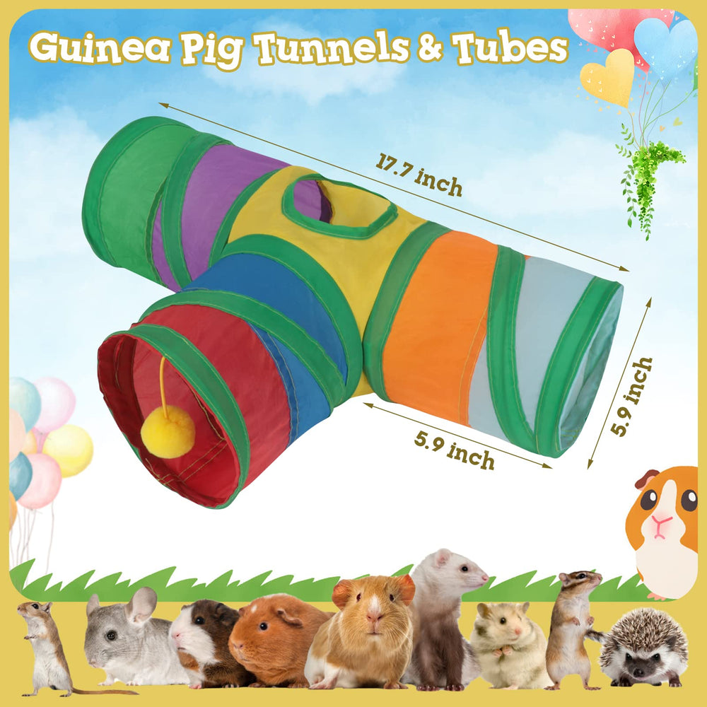 Rypet guinea pig tunnel peephole view encourages exploration and safe hiding
