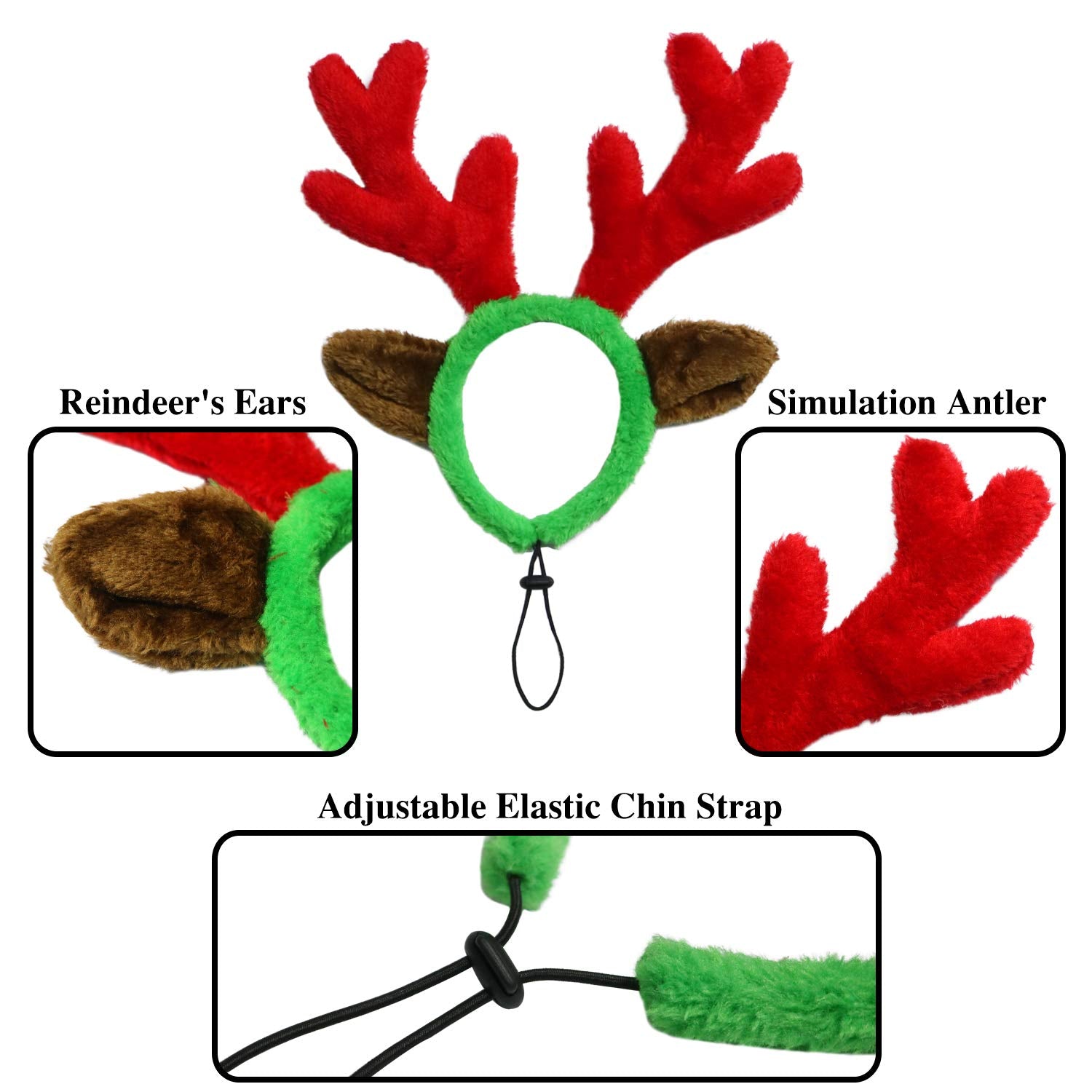 Rypet headband decor with bells and leaves for festive detail.