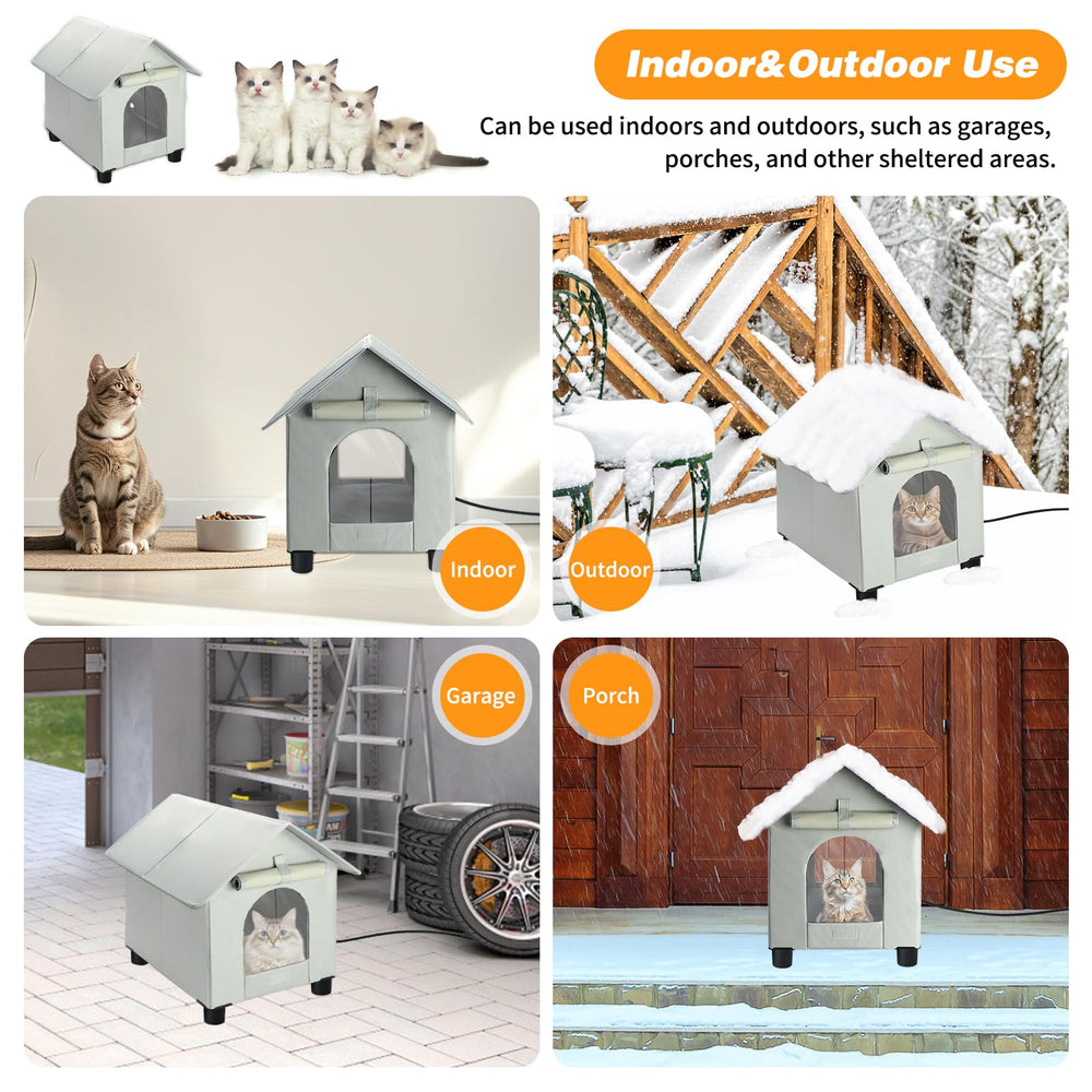 Rypet elevated shelter uses 600D Oxford cloth for durable weather resistance