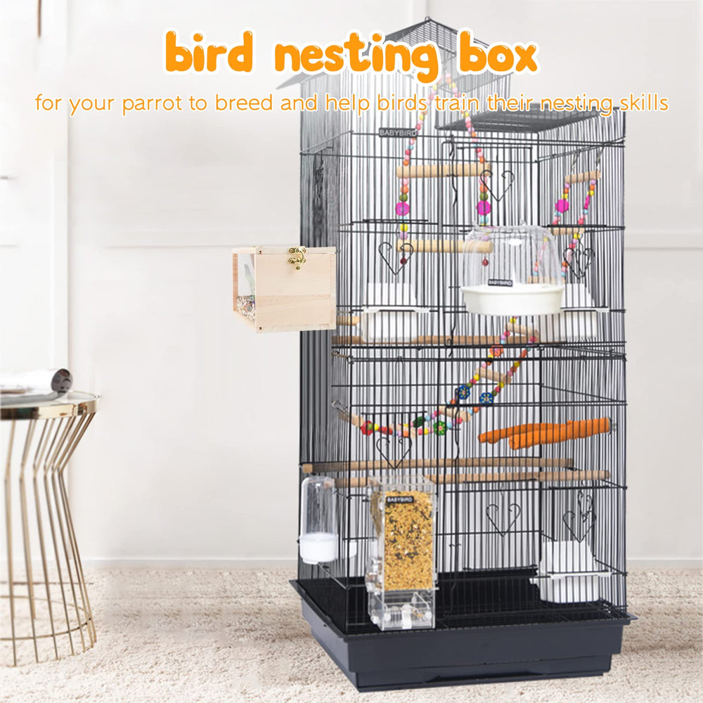 Rypet Multi-Species Nesting Box suitable for Finches and Canaries supports varied nesting needs