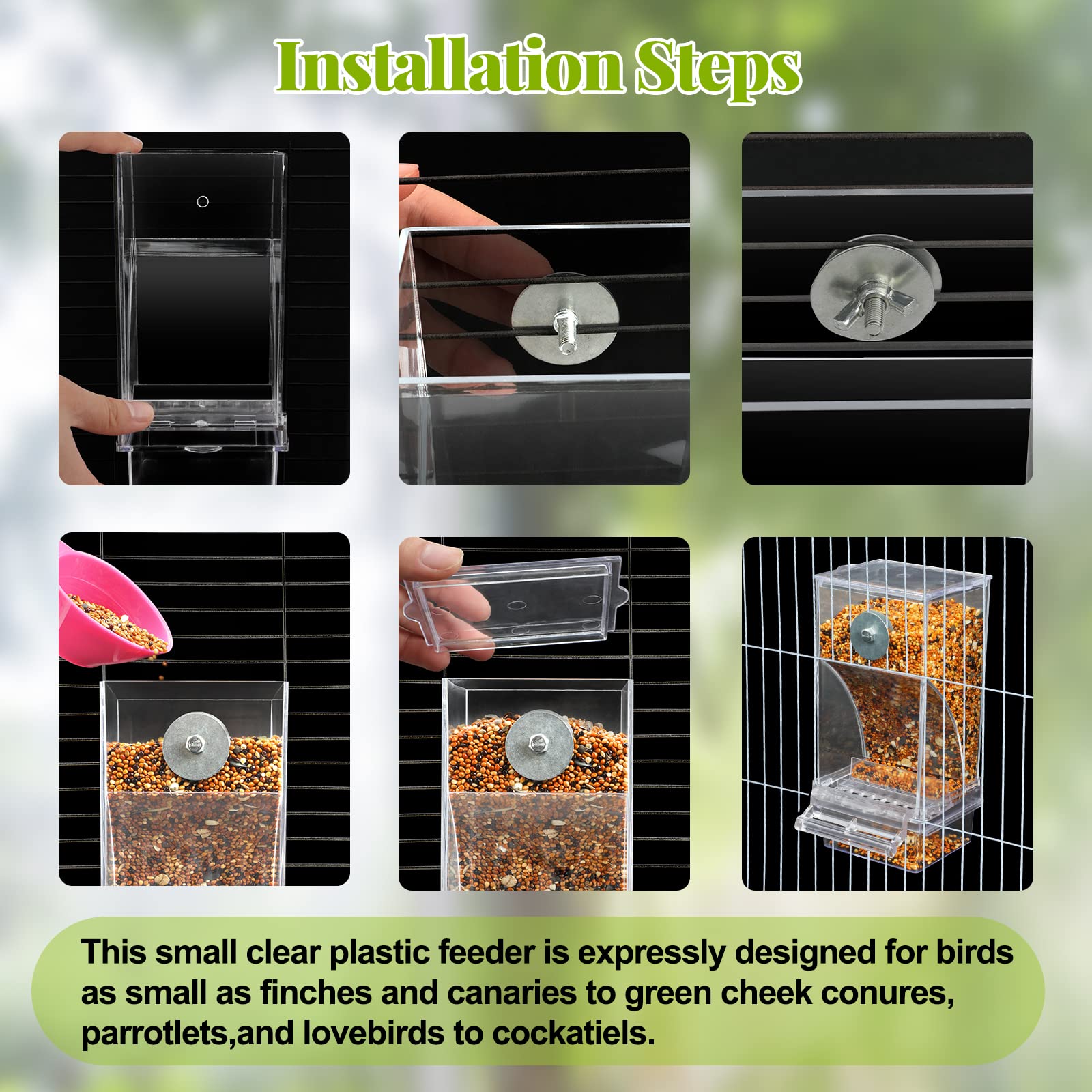 Rypet No Mess Feeder exterior perch aids convenient feeding