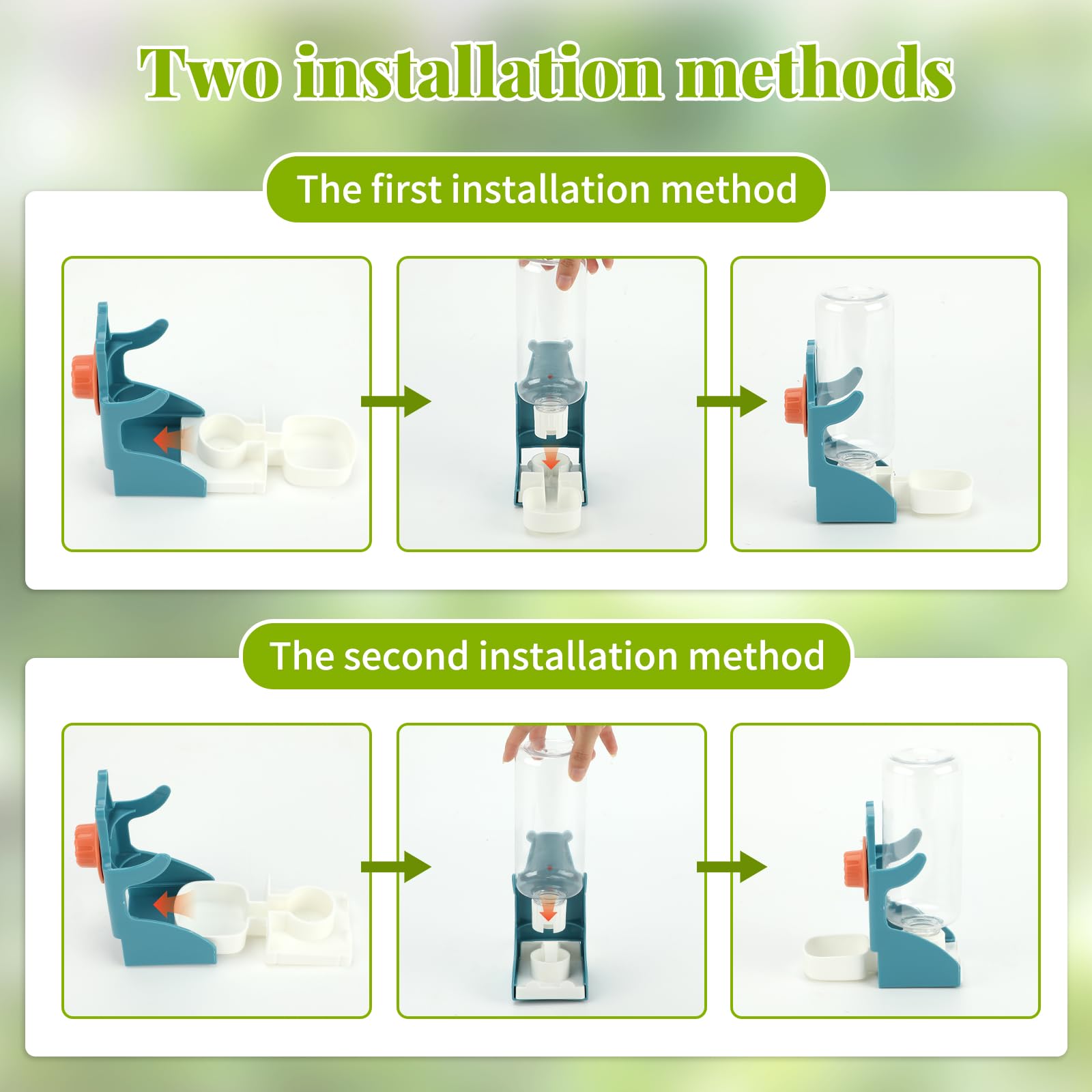 Rypet No Mess Feeder top cover open for quick refills