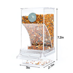 Rypet No Mess Feeder transparent container lets you monitor food levels