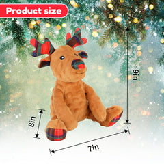Rypet Reindeer Dog Toy Squeaky: interactive fetch and stress-relief squeak.