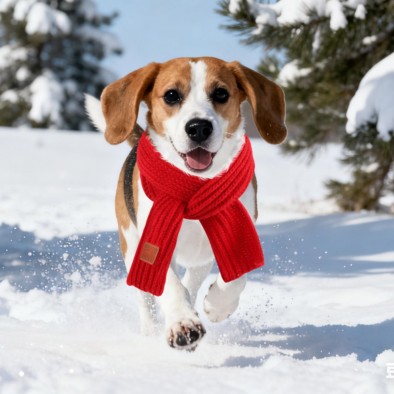 Rypet scarf length 55in offers extra wrap for larger breeds.