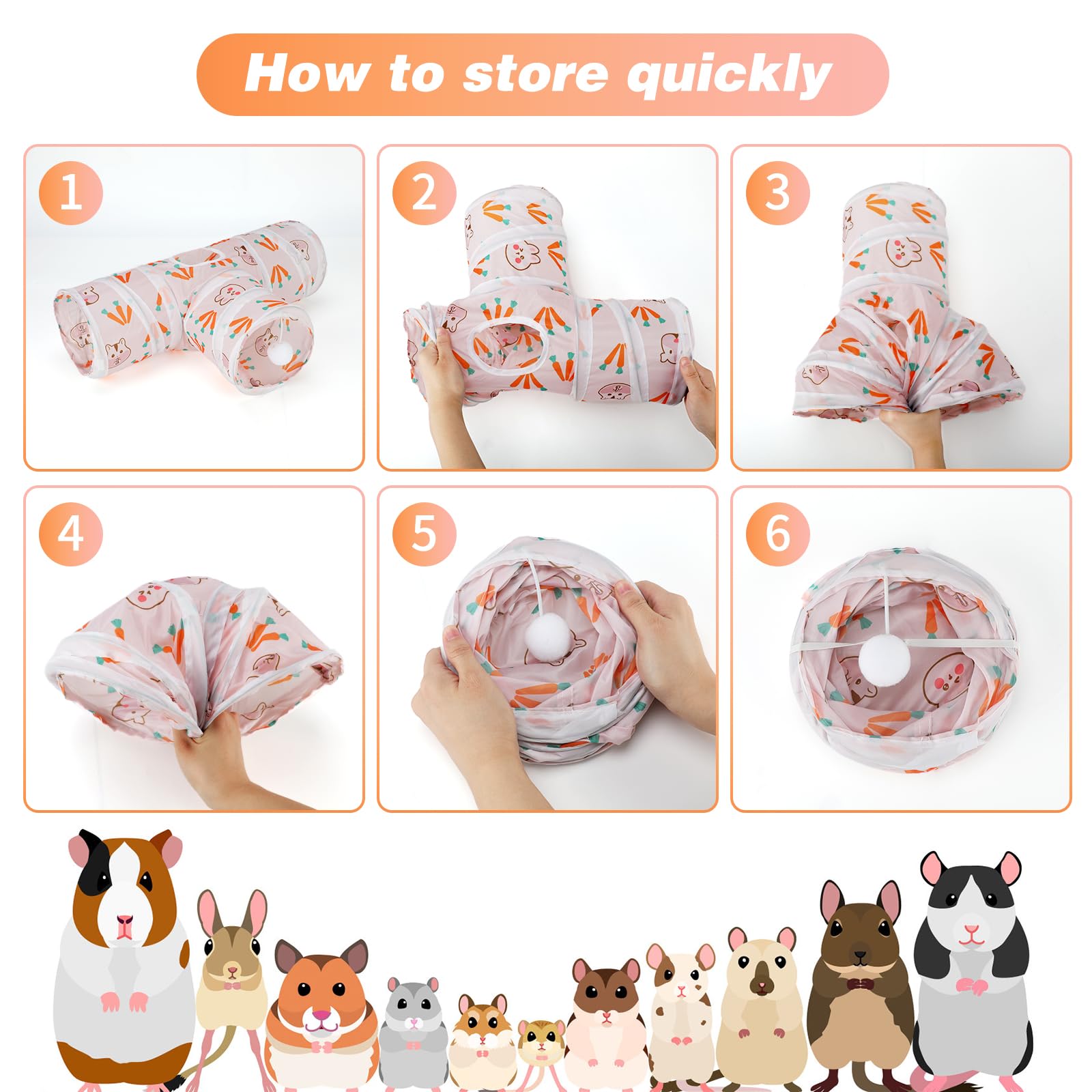 Rypet versatile small animal tunnel suitable for guinea pigs and more.