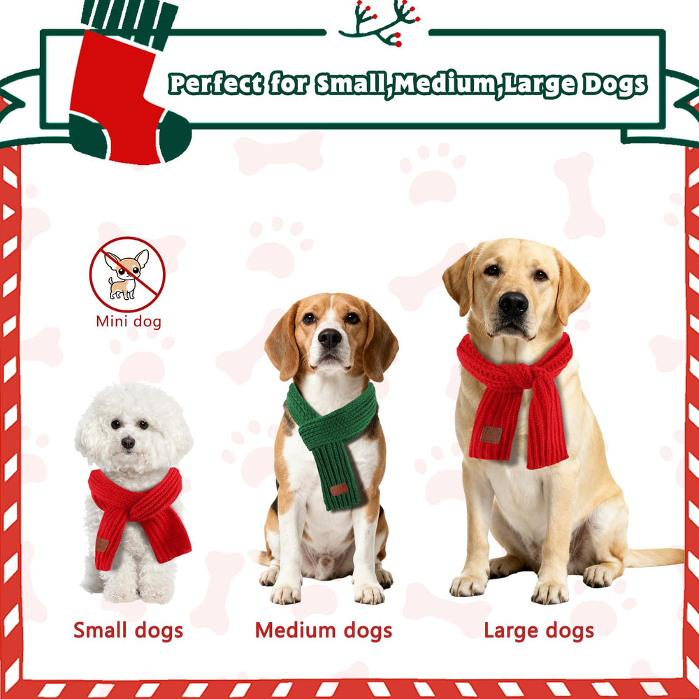 Rypet winter dog scarf looks photo-ready for holiday portraits.