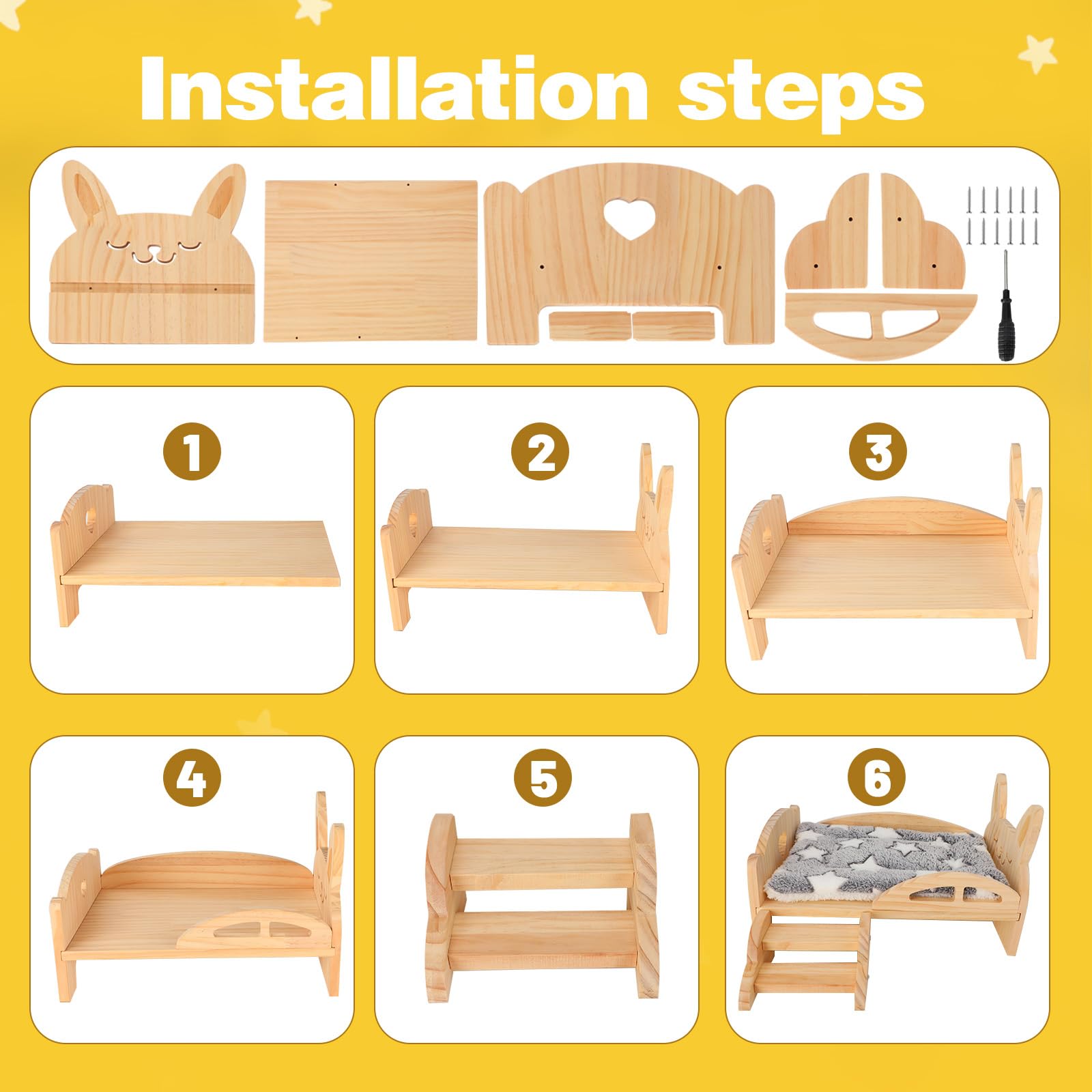 Rypet wooden platform with removable stairs doubles as decor.