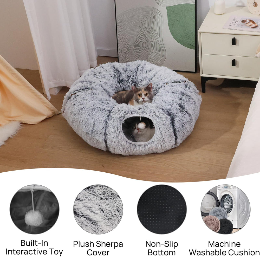 RYpetmia 32-inch tunnel accommodates larger cats.