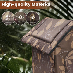 RYUNVOVO cat house 600D Oxford cloth combines durability with weather resistance.