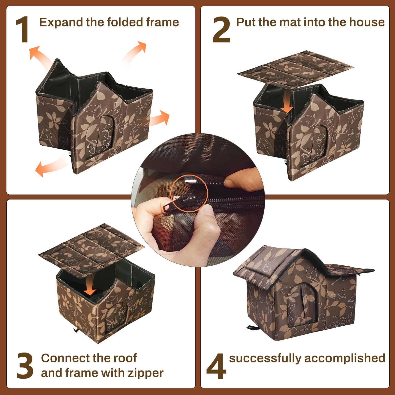 RYUNVOVO weatherproof shelter doubles as a small animal home beyond cats.