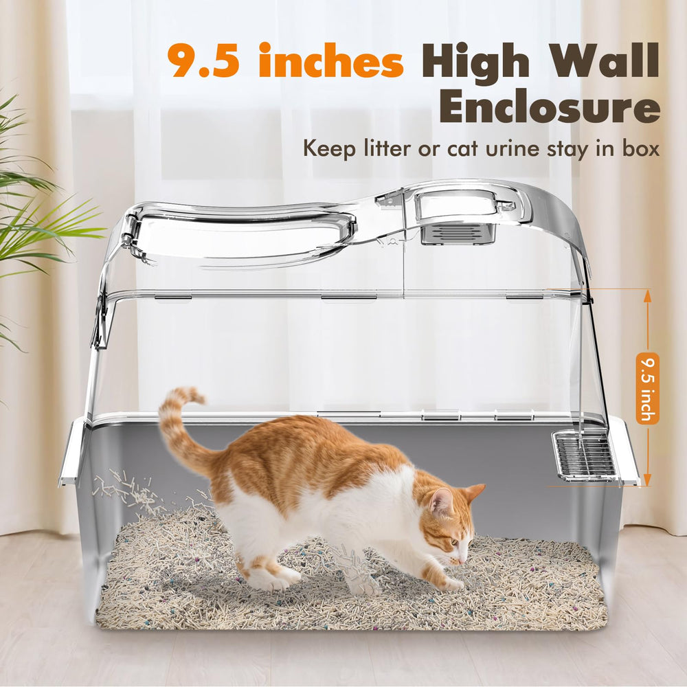 Rywell 16-inch high side panels prevent splash and litter scatter.