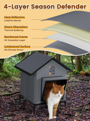 Rywell cat house quickly assembles in 60 seconds with no tools.