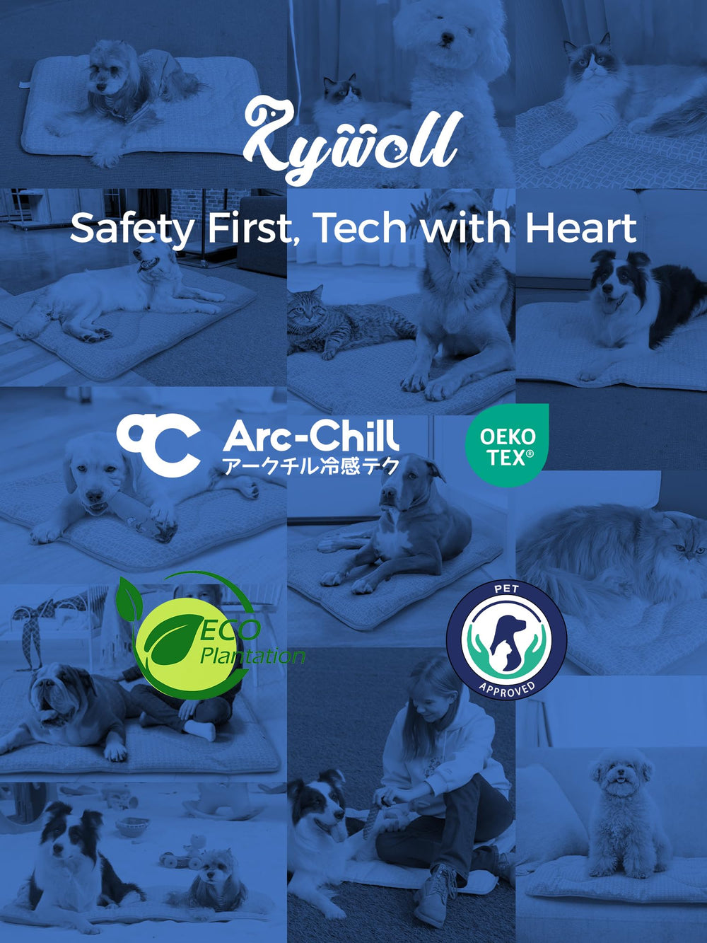 Rywell machine-washable mat stays fresh after every adventure.