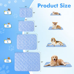 Rywell dog cooling mat thick-padding provides extra comfort for large breeds