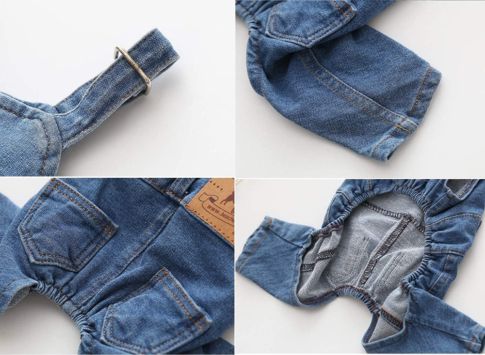 S-Lifeeling washed denim look captures stylish puppy style for everyday walks
