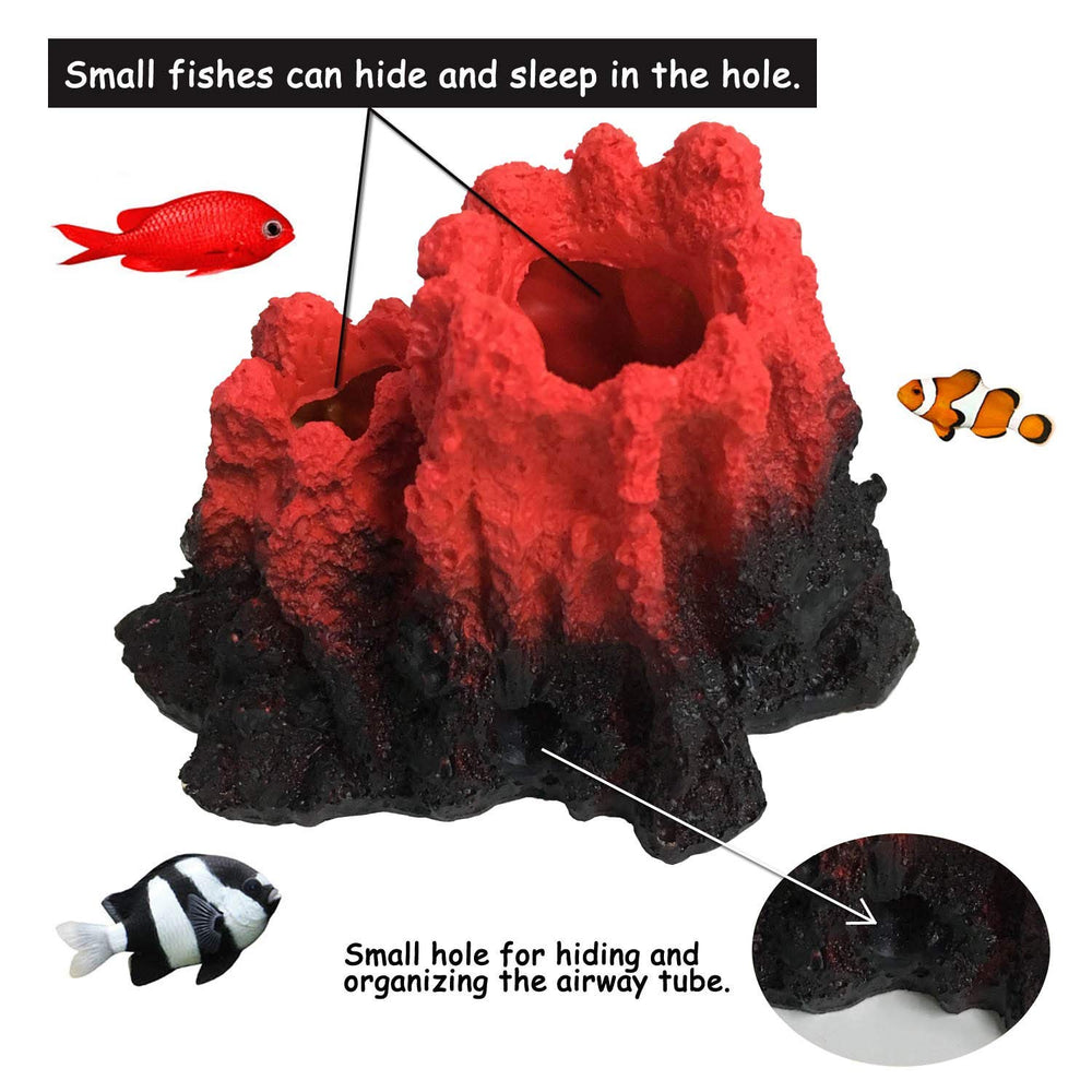 S-Lifeeling volcano ornament includes kit components for easy setup and operation