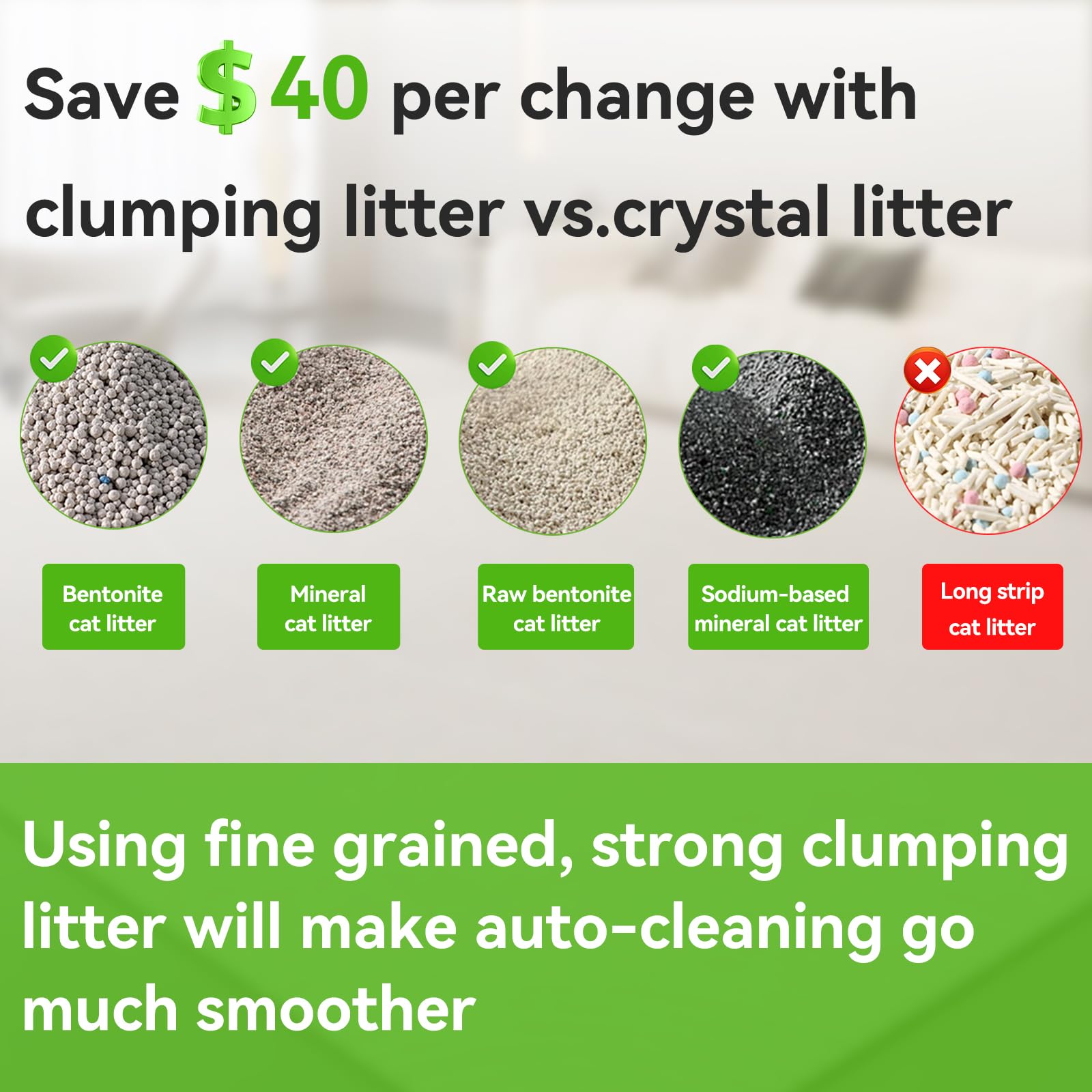 S6 Self Cleaning Litter Box large capacity enables multi-cat households to share