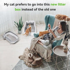 S6 Self Cleaning Litter Box low entrance supports short-legged cats and kittens