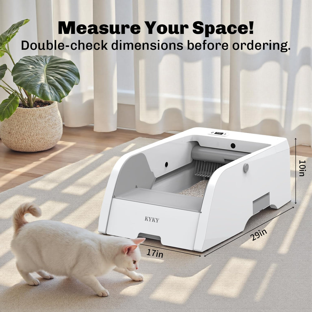 S6 Self Cleaning Litter Box 5L enclosed module helps odor barrier and freshness