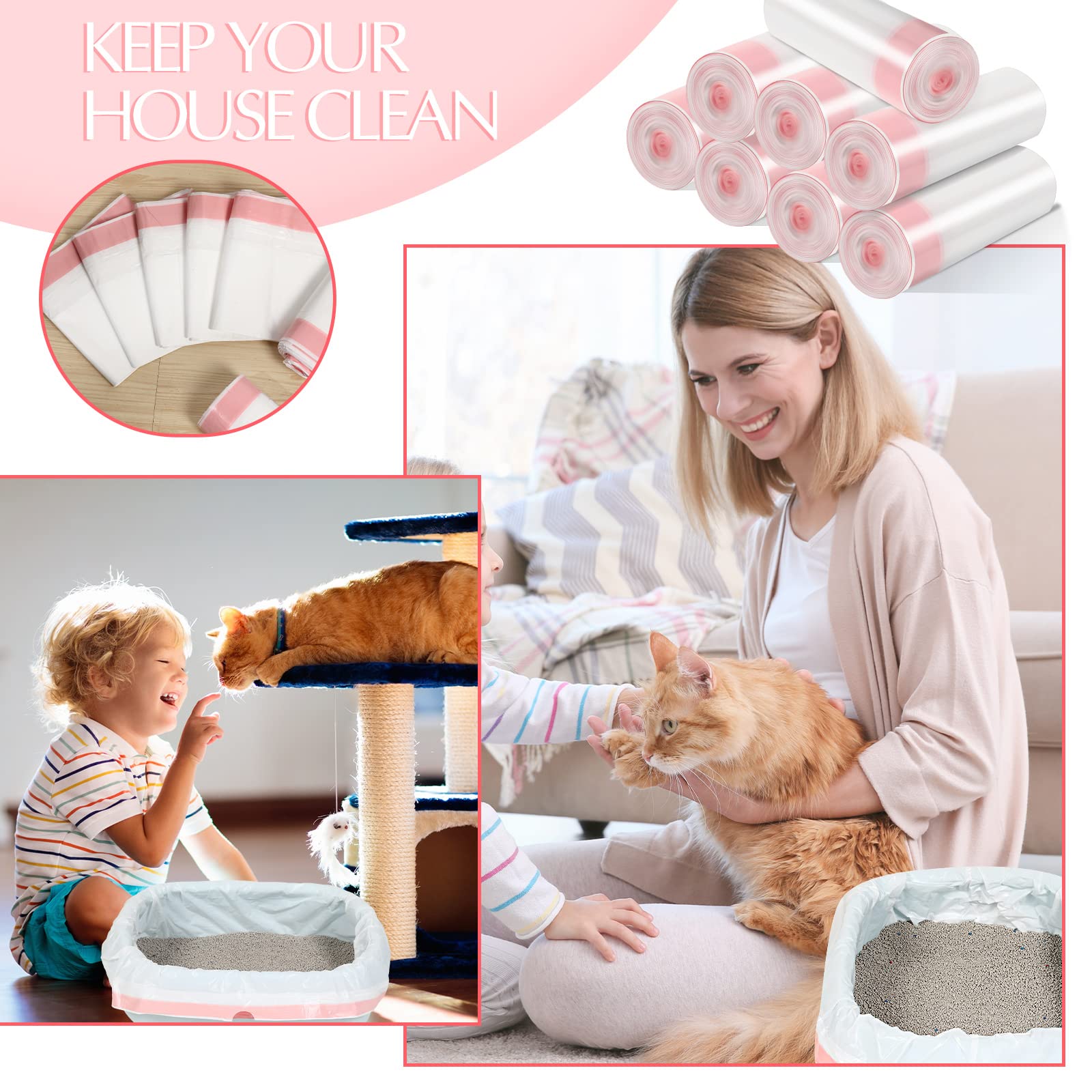 Sabary disposable cat litter box bags ready for daily use