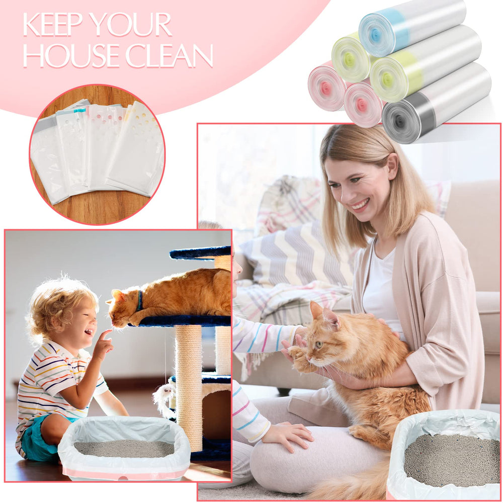 Sabary easy-tear pre-cut liners being separated.