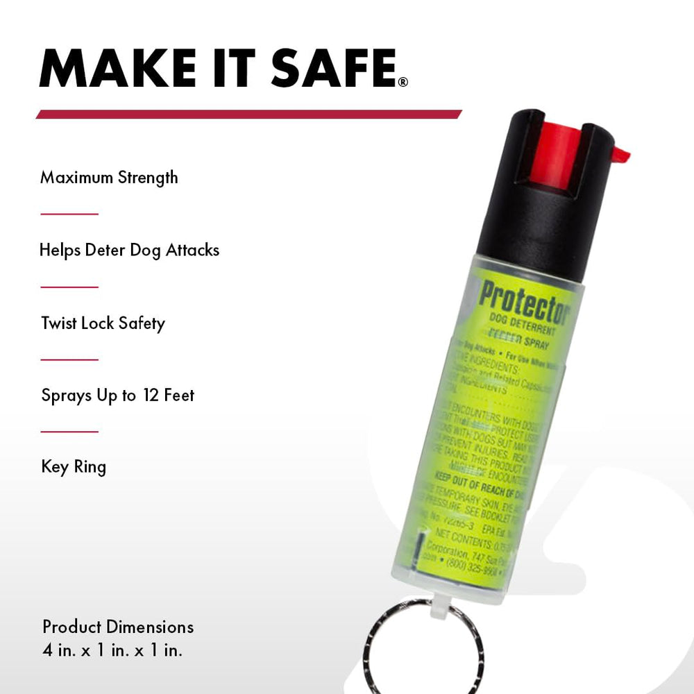 SABRE Protector Dog Spray with 14 bursts for extended personal protection