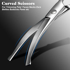 Saccison dog comb with rounded pins gently massages skin and detangles