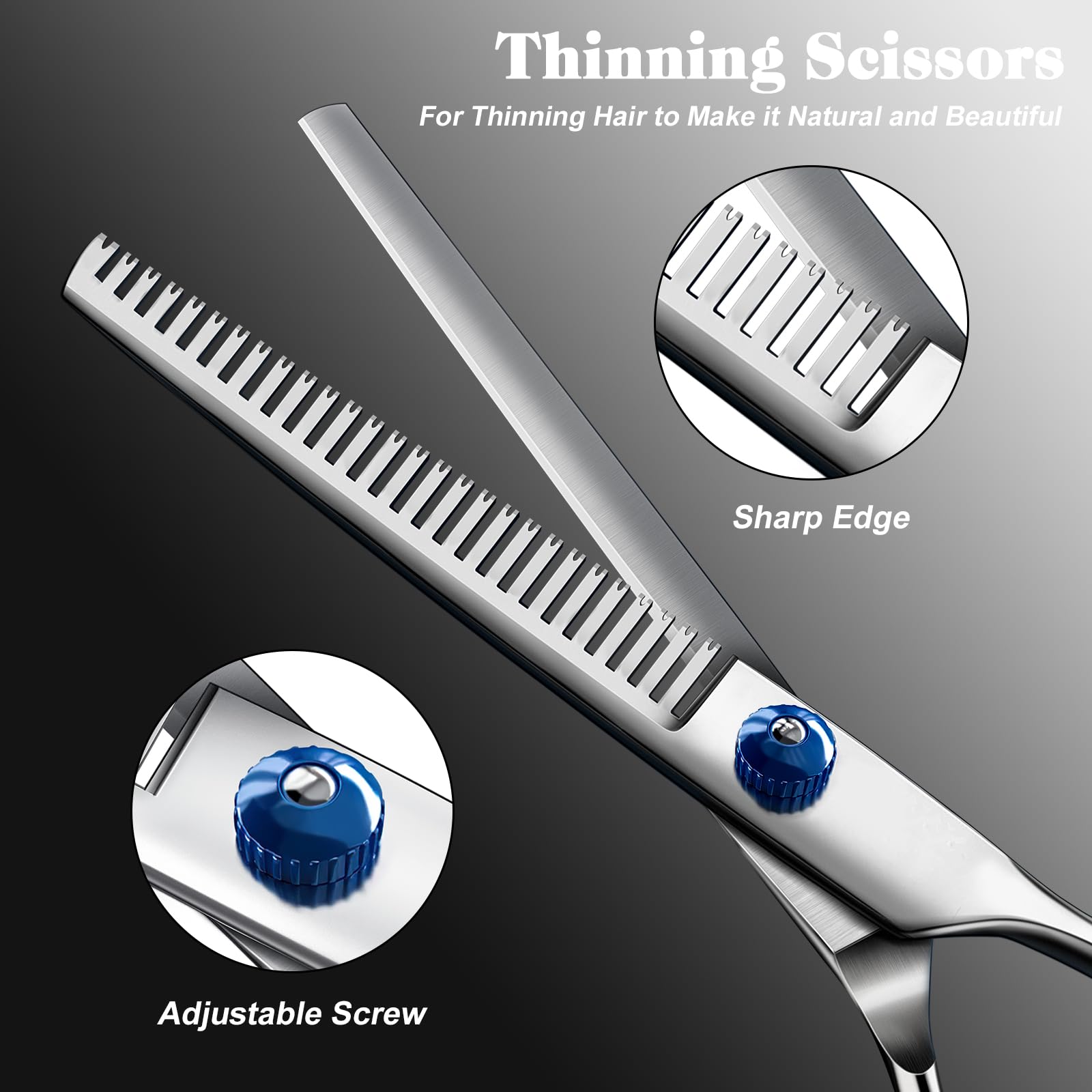 Saccison grooming scissors with safety round tips minimize skin pokes
