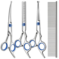 Saccison straight-blade grooming scissors for precise trimming