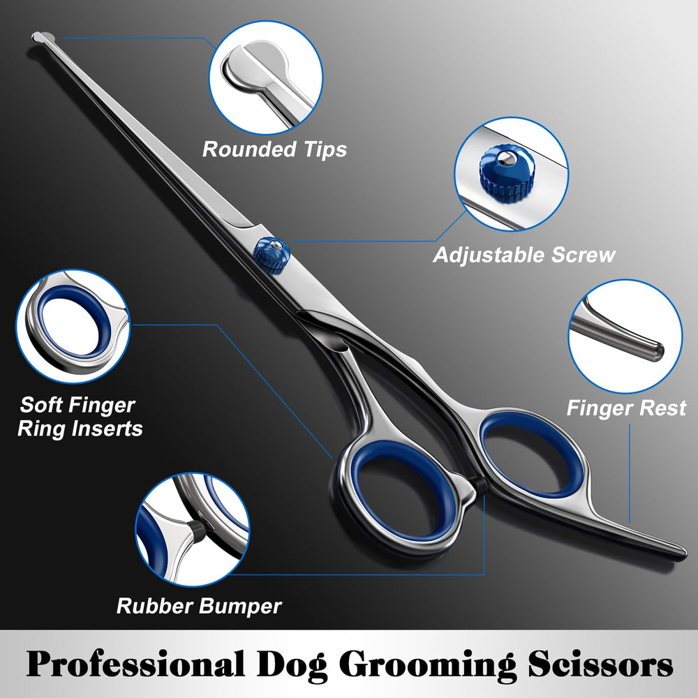 Saccison thinning scissors blend fur for natural finish