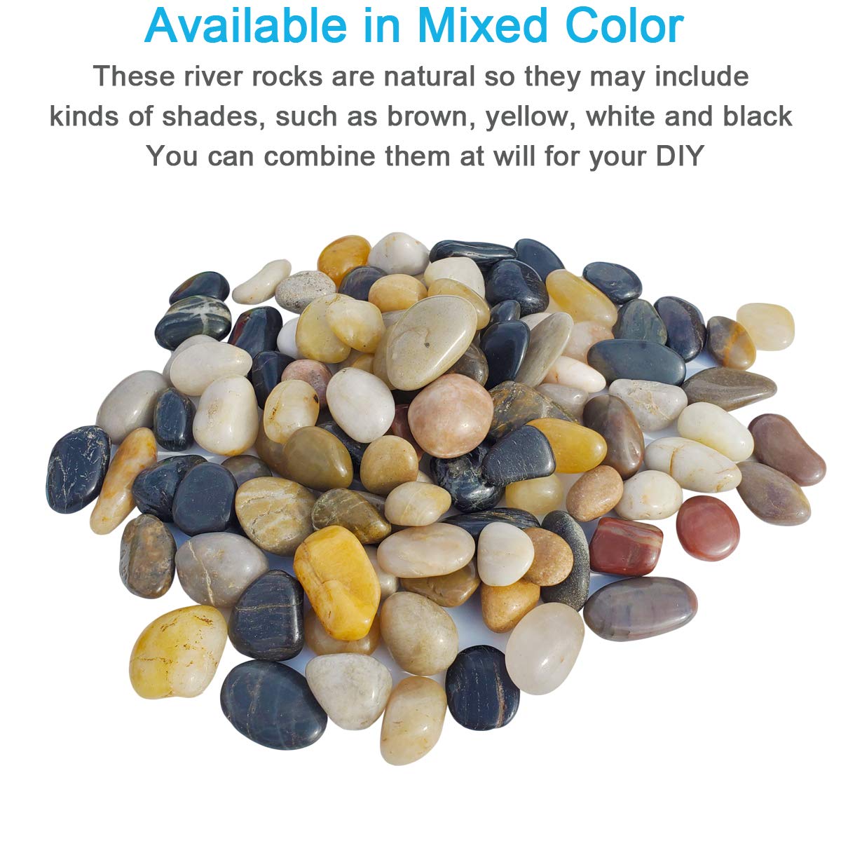 SACKORANGE decorative stones add versatile accents for ponds, features, and planters
