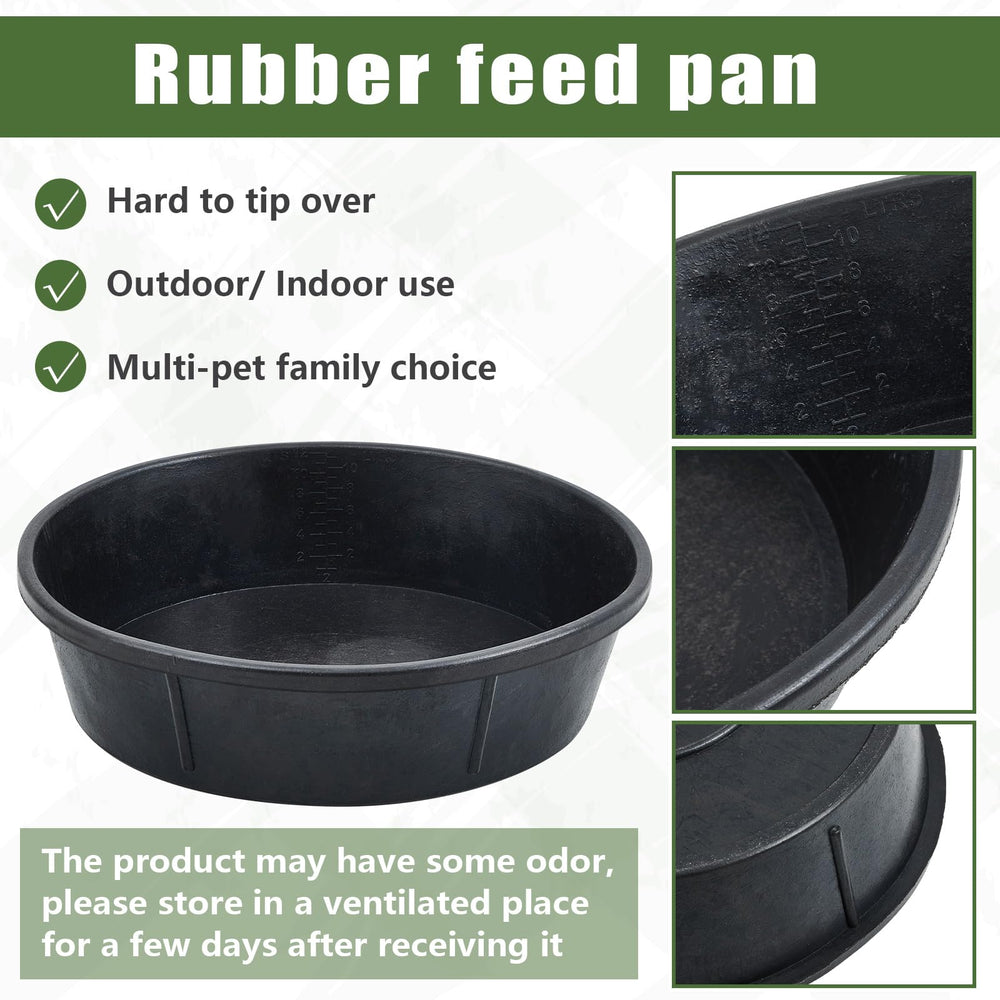 Sadnyy heavy thick construction feeder pan offers stability and reduced tipping