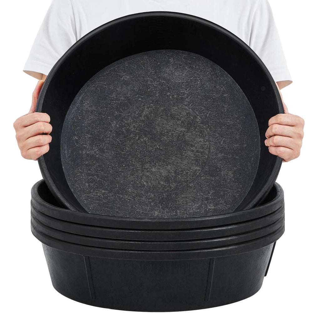 Sadnyy rubber feeder pans collection for multi-animal feeding versatility