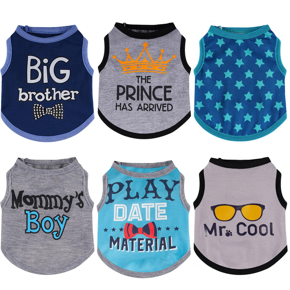 Sadnyy winter dog shirt crown pattern keeps small dogs warm for walks