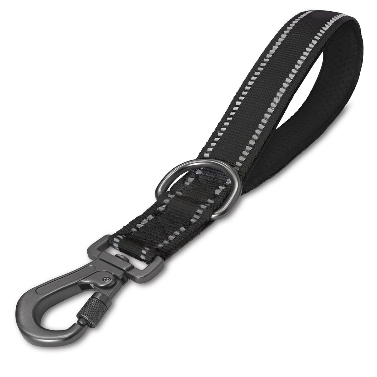 SAEGYPET 12-inch short dog leash with padded handle provides comfortable close-control during walks