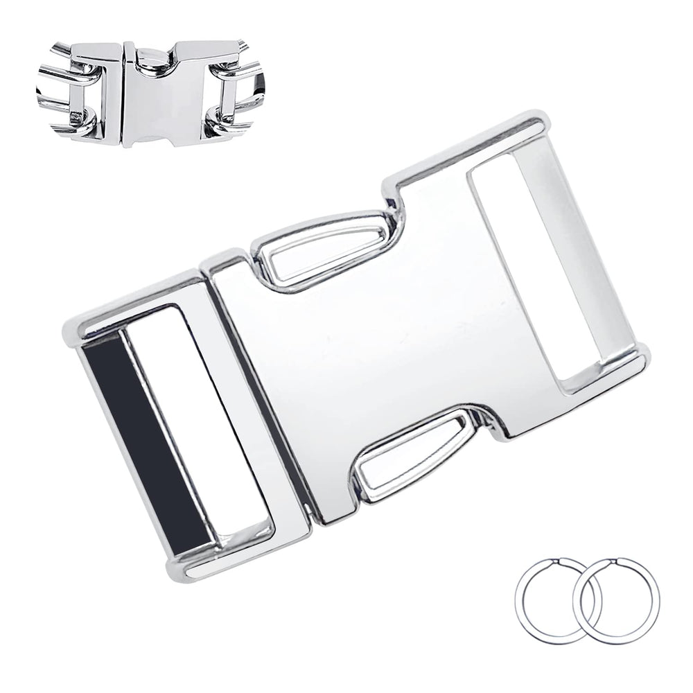 Safiman dog collar quick-release buckle close-up for easy on-off during walks.