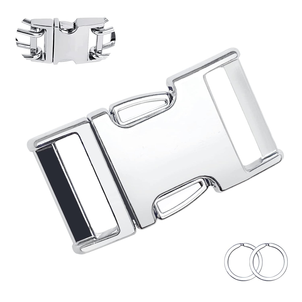 Safiman dog collar quick-release buckle close-up for easy on-off during walks.