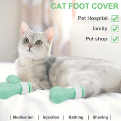 SAGUD cat shoes feature drainage holes to keep paws dry during baths
