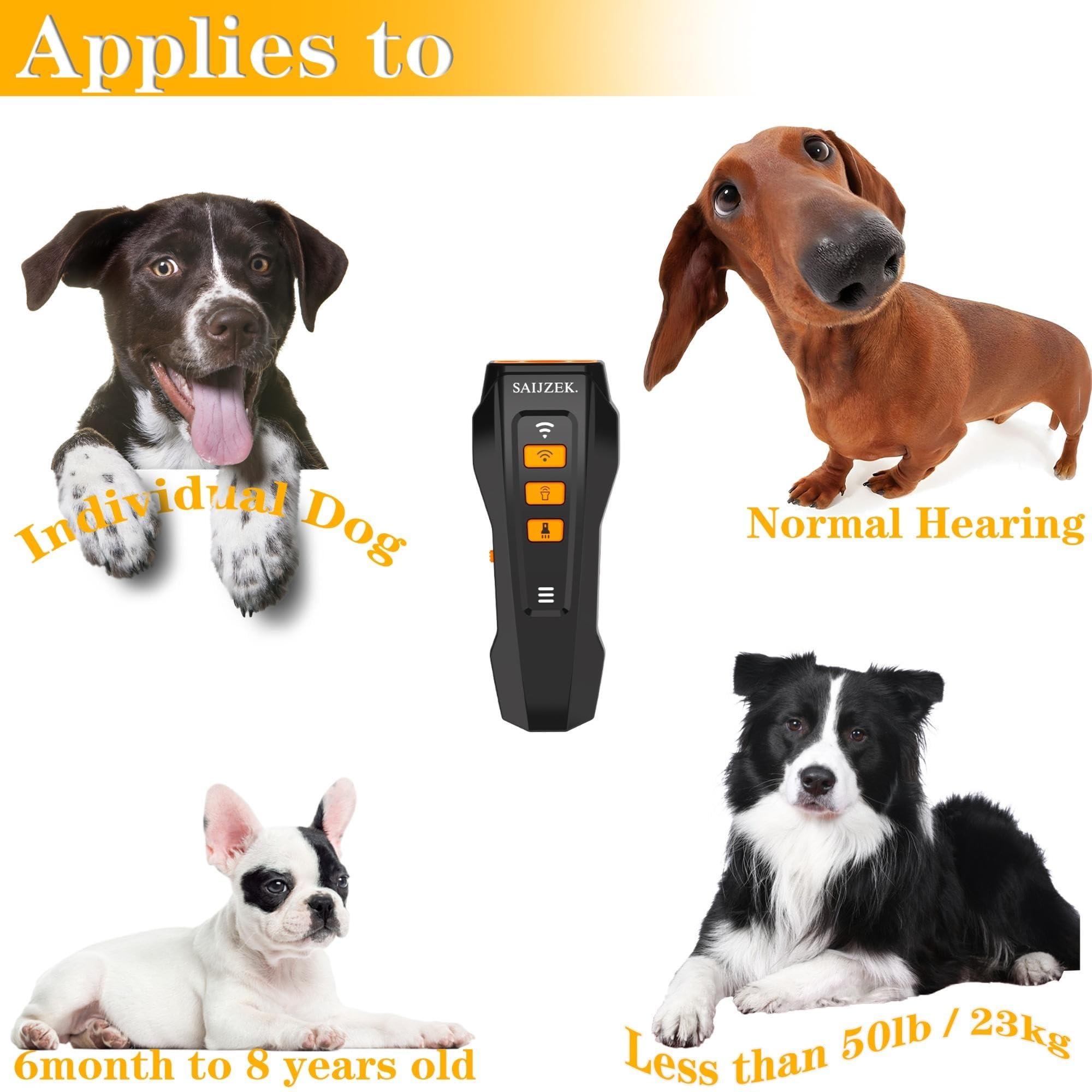 SAIJZEK Ultrasonic Dog Trainer G2 warranty and lifetime support.