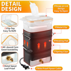 Saillong easy-assembly setup for indoor or outdoor pet cages.
