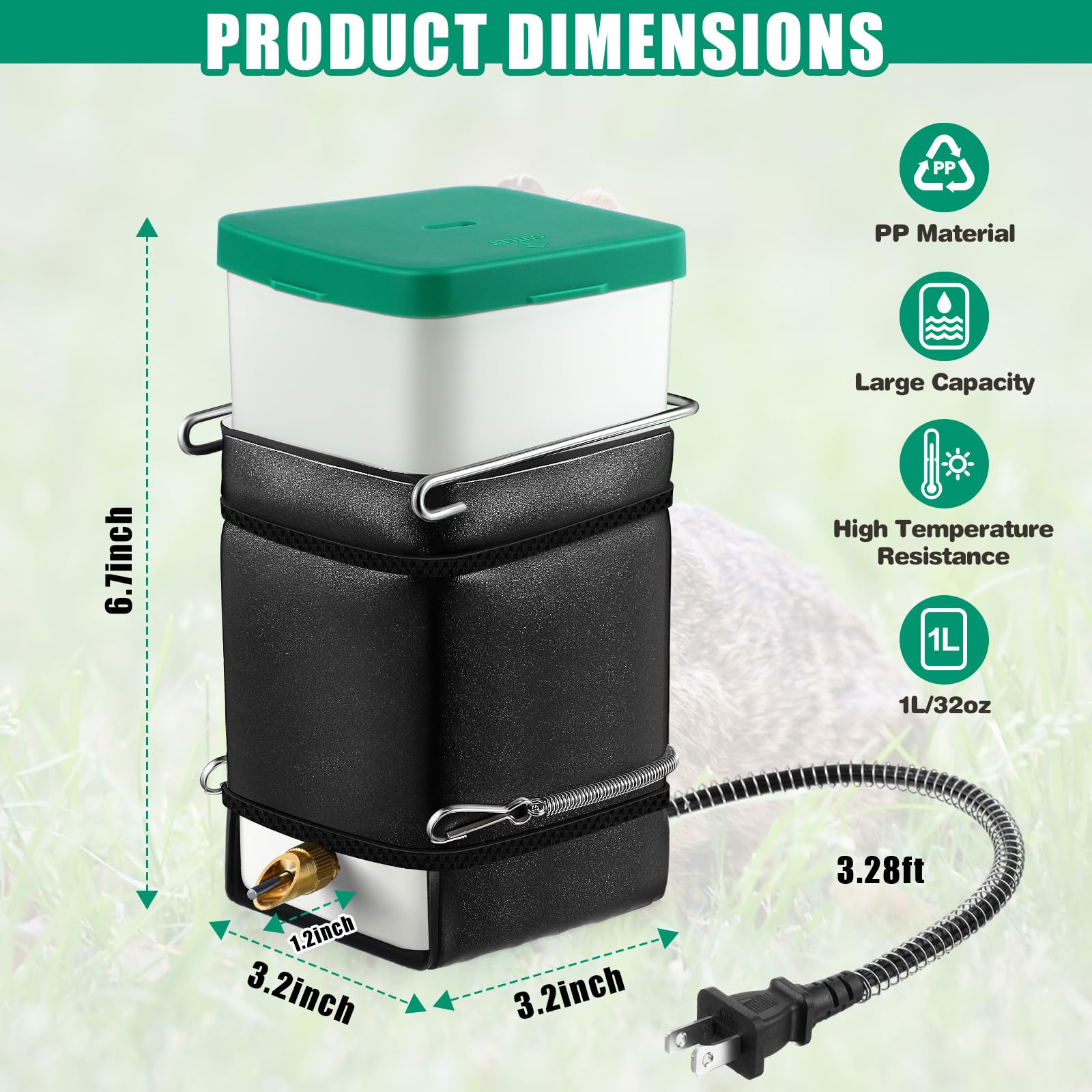 Saillong easy-fill flip-top enabling quick refills without removing the bottle.