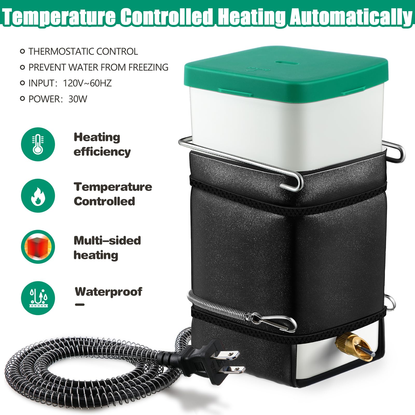 Saillong no-leak mount drinker prevents spills in cages