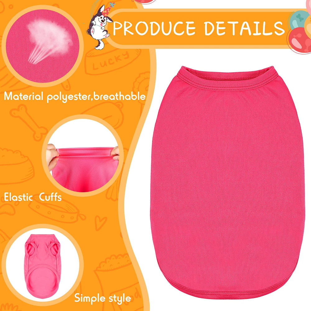 Saintrygo 16-styles puppy shirts back view, lightweight breathable design.