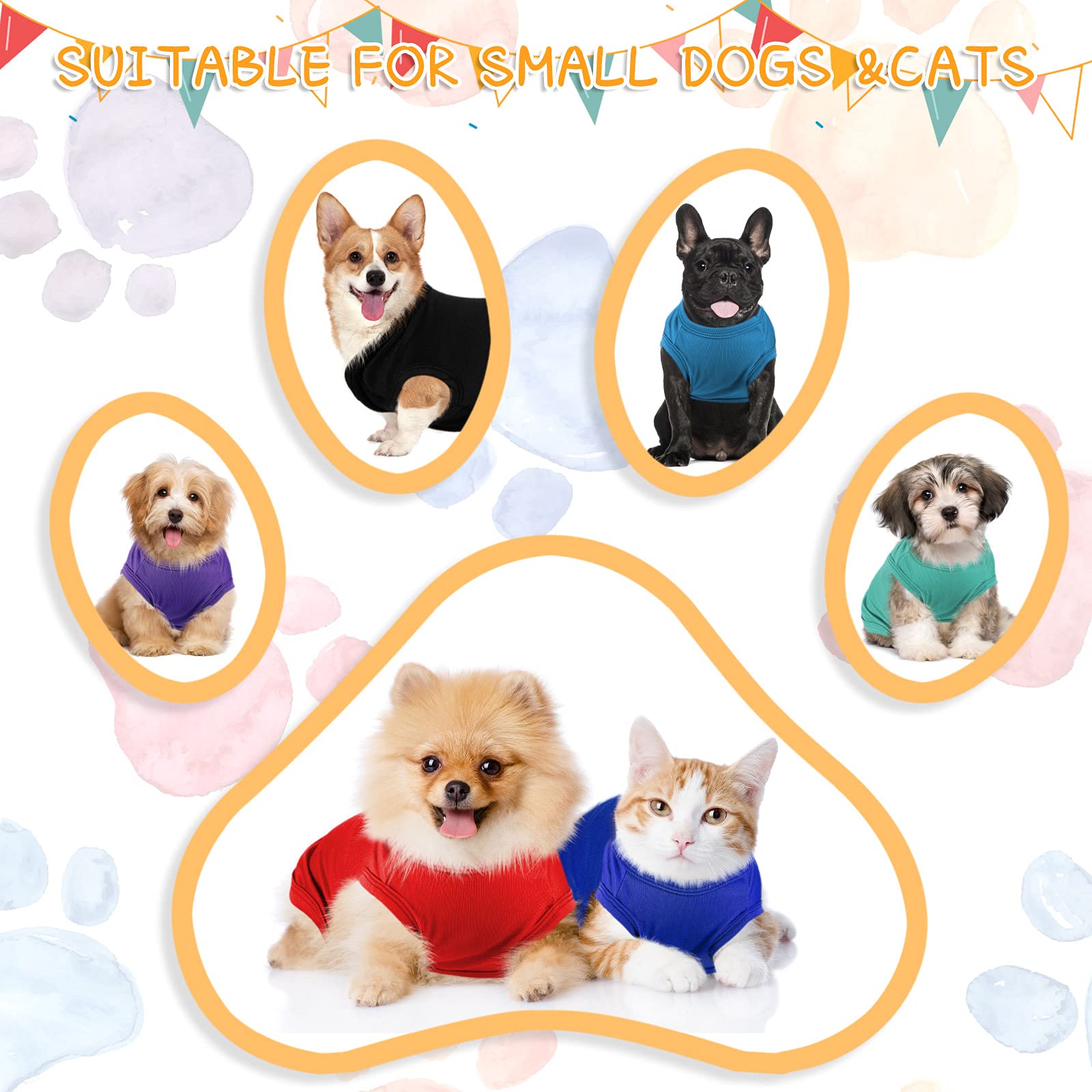 Saintrygo 16-styles puppy shirts daily wear setup, ready for pet outfits.