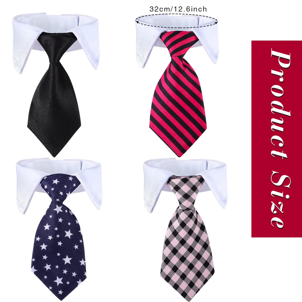 Saintrygo pink plaid tie collar adds cute, polished charm.