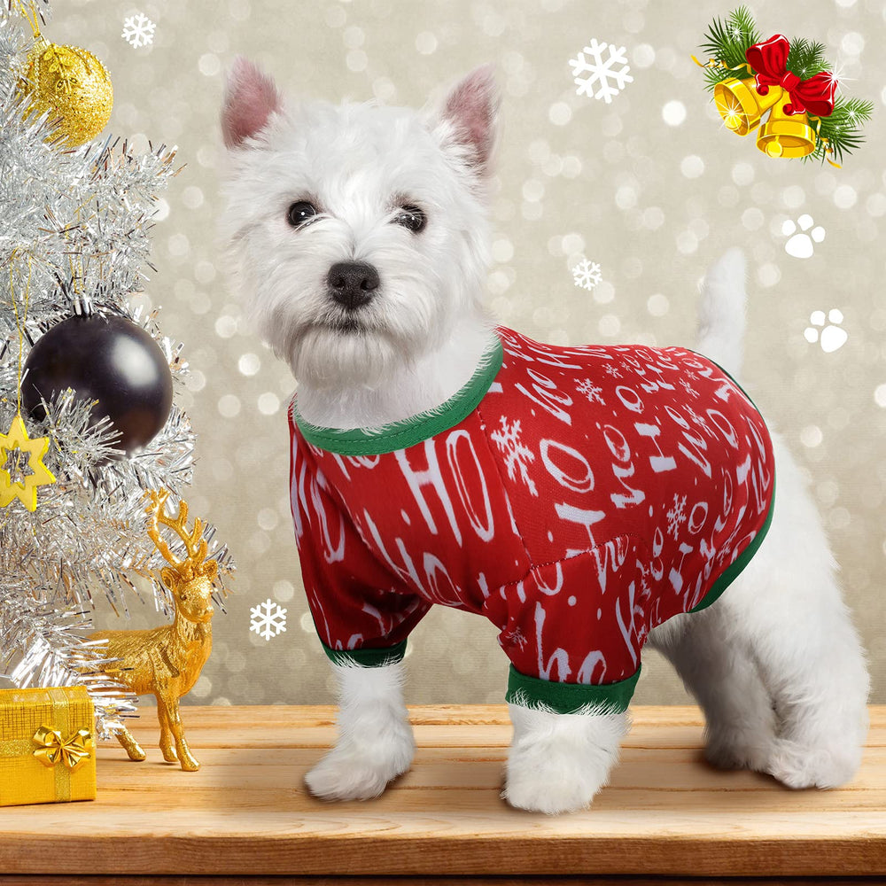 Saintrygo breathable fabric Christmas dog shirt for comfortable outings