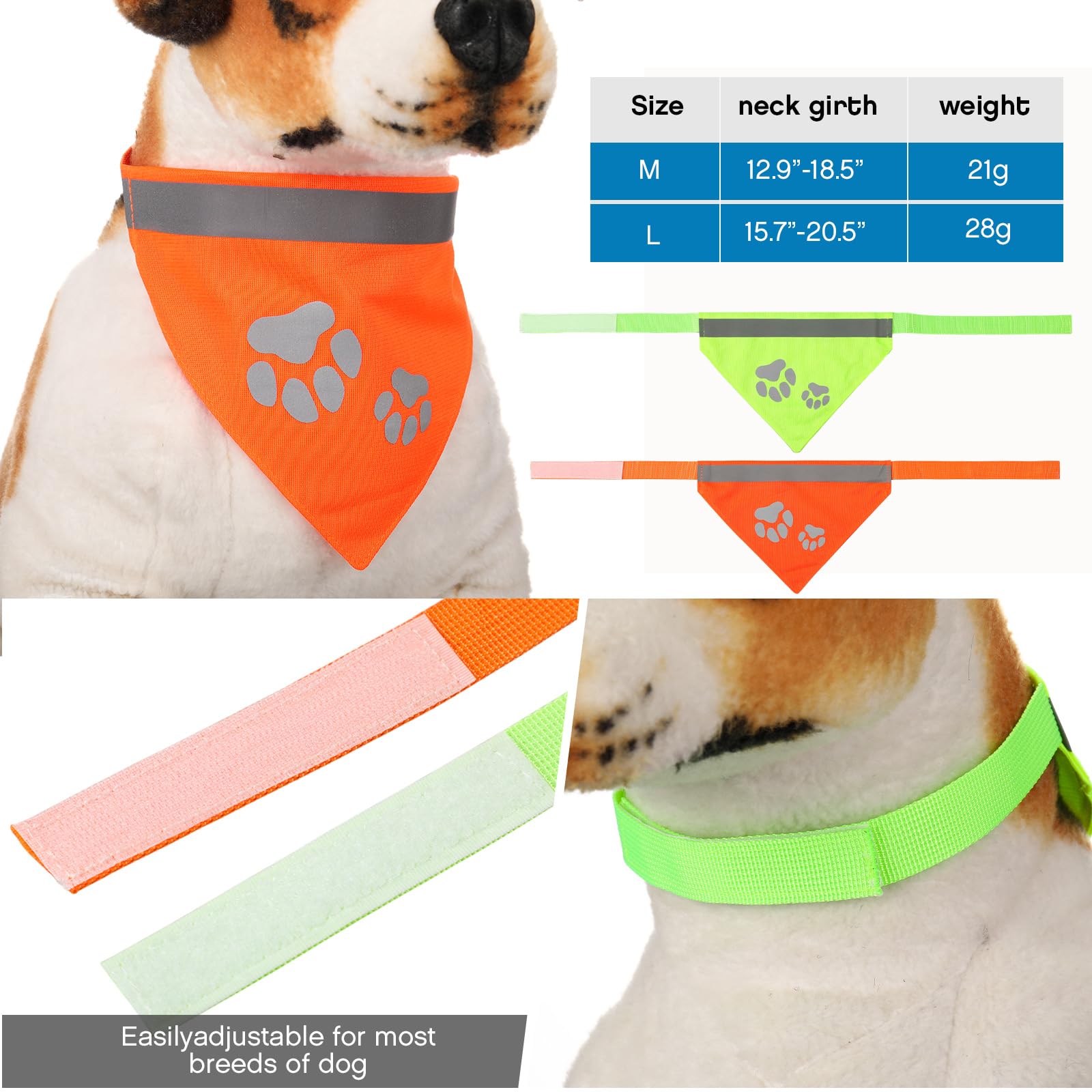 Saintrygo dog bandana adjustable paw-neck demonstrates a secure, comfortable fit